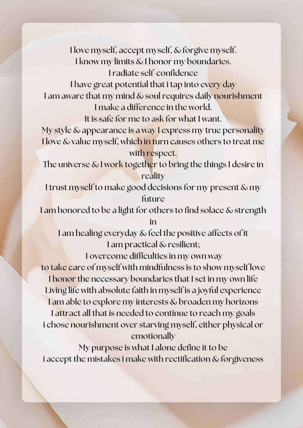 A Love Letter To Myself