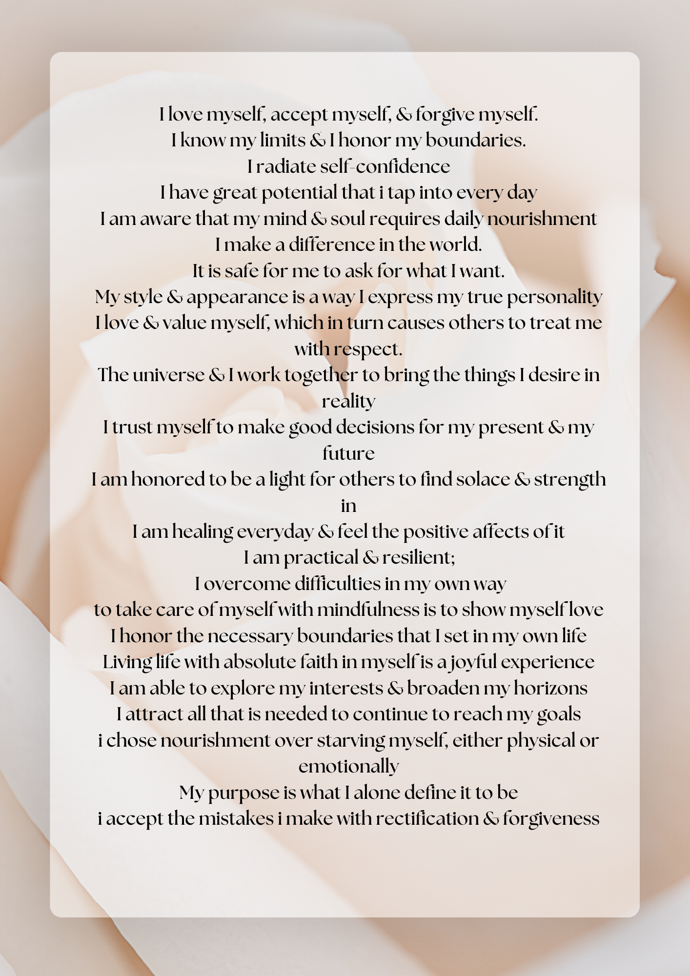 A Love Letter To Myself